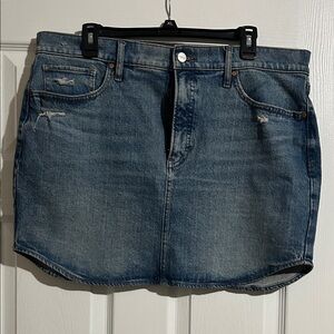 Express Blue Denim Mini Skirt